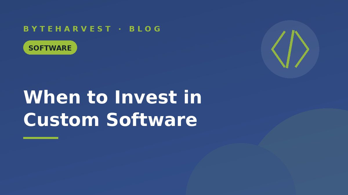 When Should a Dubai Startup Invest in Custom Software